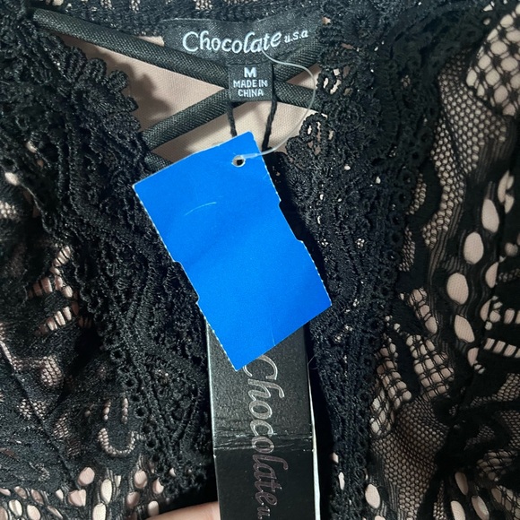 Chocolate Black Lace Dress - Picture 4 of 5